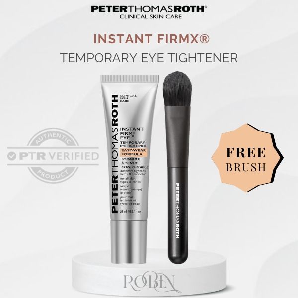 Peter Thomas Roth | Instant FIRMx® Eye Temporary Eye Tightener Easy-Wear Formula for Firming Under-Eye Bags & Wrinkles with FREE BRUSH (2026 Edition)