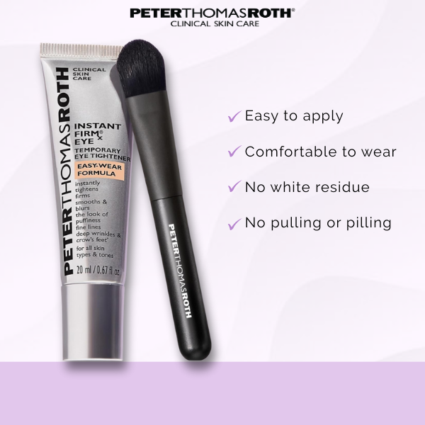 Peter Thomas Roth | Instant FIRMx® Eye Temporary Eye Tightener Easy-Wear Formula for Firming Under-Eye Bags & Wrinkles with FREE BRUSH (2026 Edition)